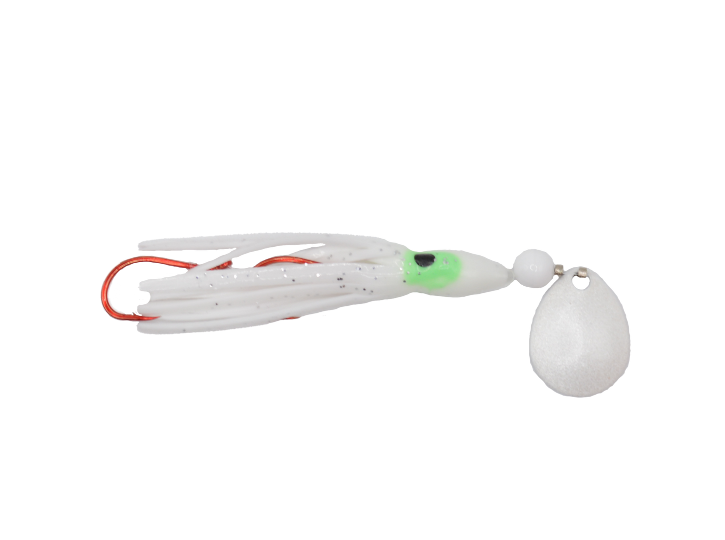 Super Squid - White w/Green Head