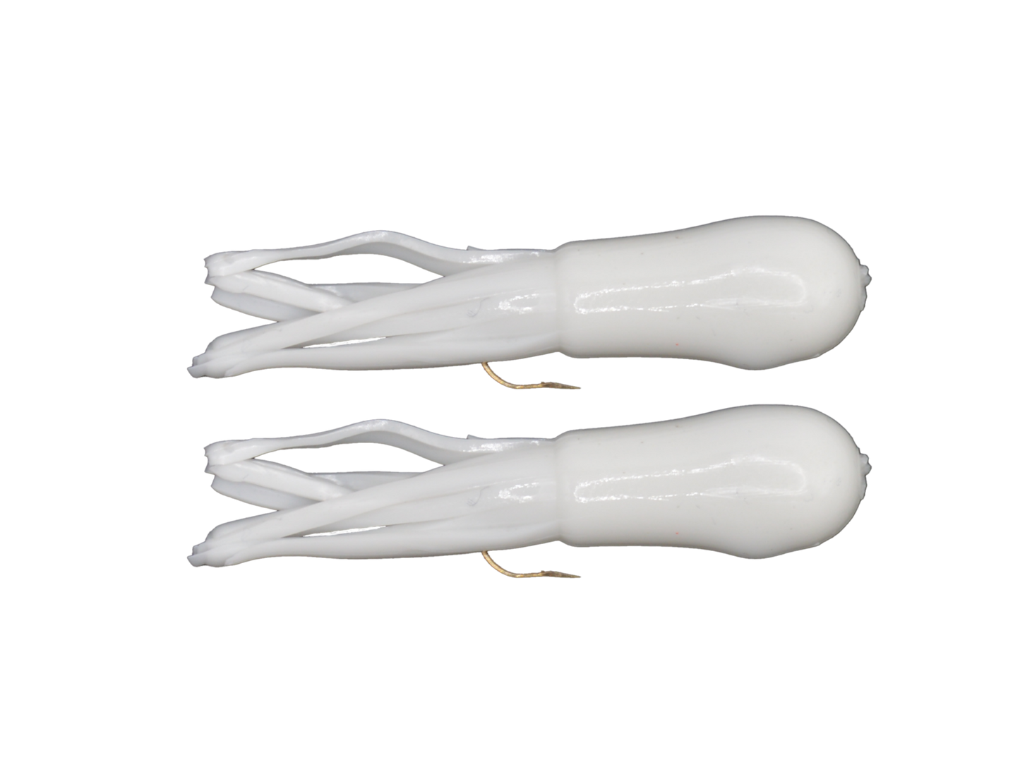 Two Tube Jigs per package - 1/8 oz - White