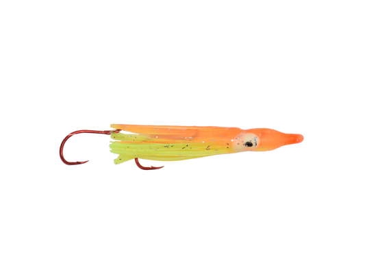 Squid - 2.25" - Chartreuse & Orange