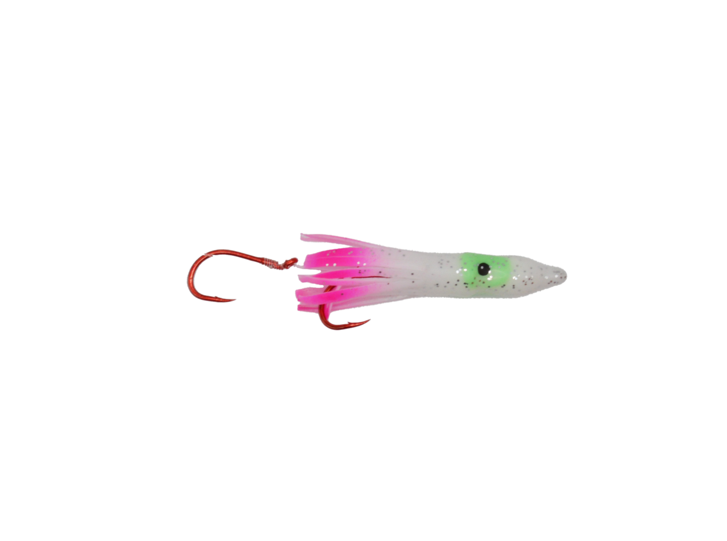 Micro Squid - 1.5" - White & Pink Tail