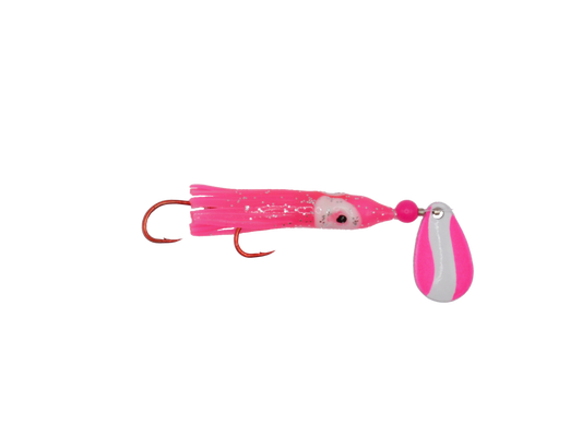 Micro Squid - 1.5" - Pink with Pink & White Blade