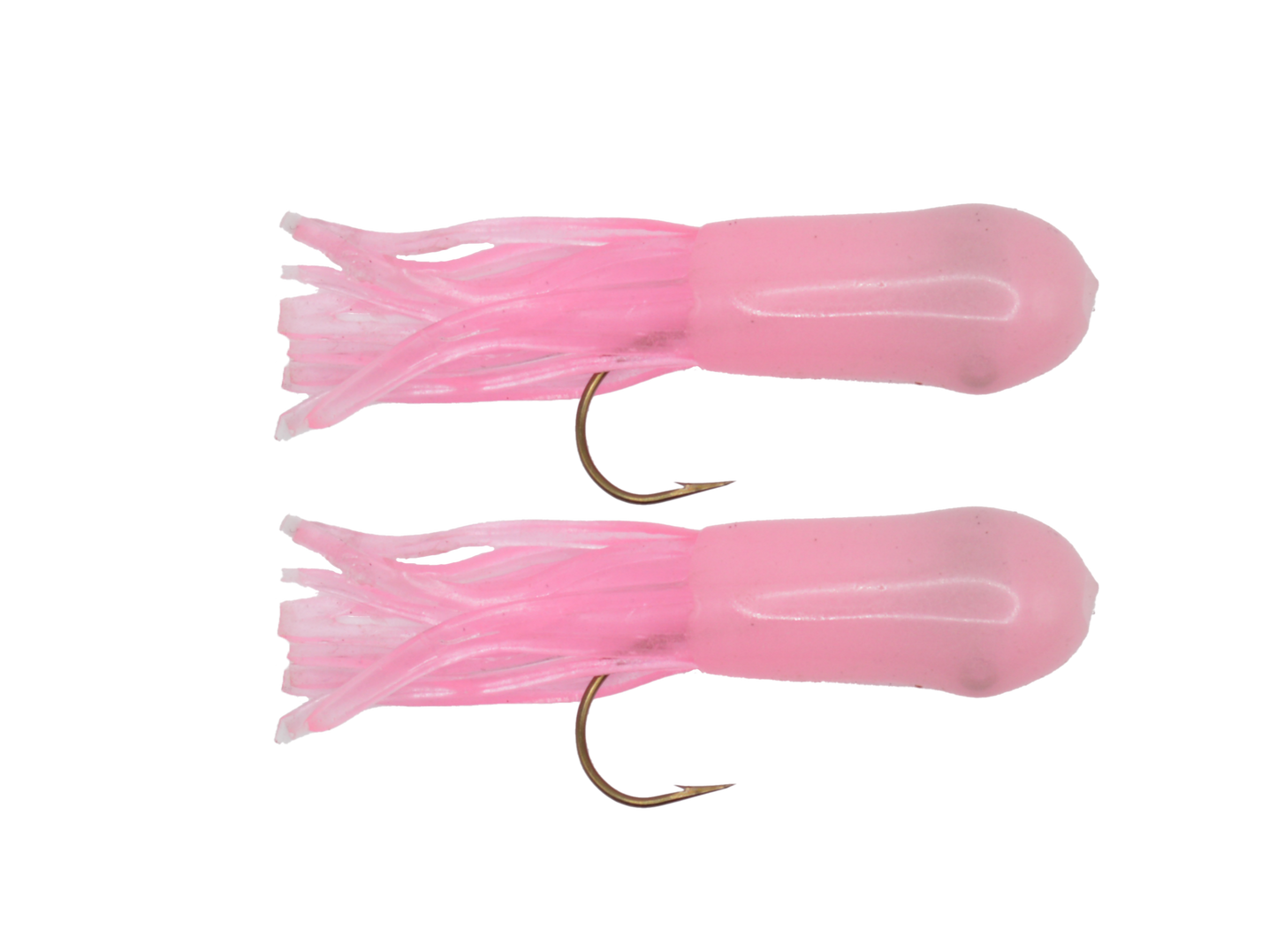 Two Tube Jigs per package- 1/4 oz- Pink Glow