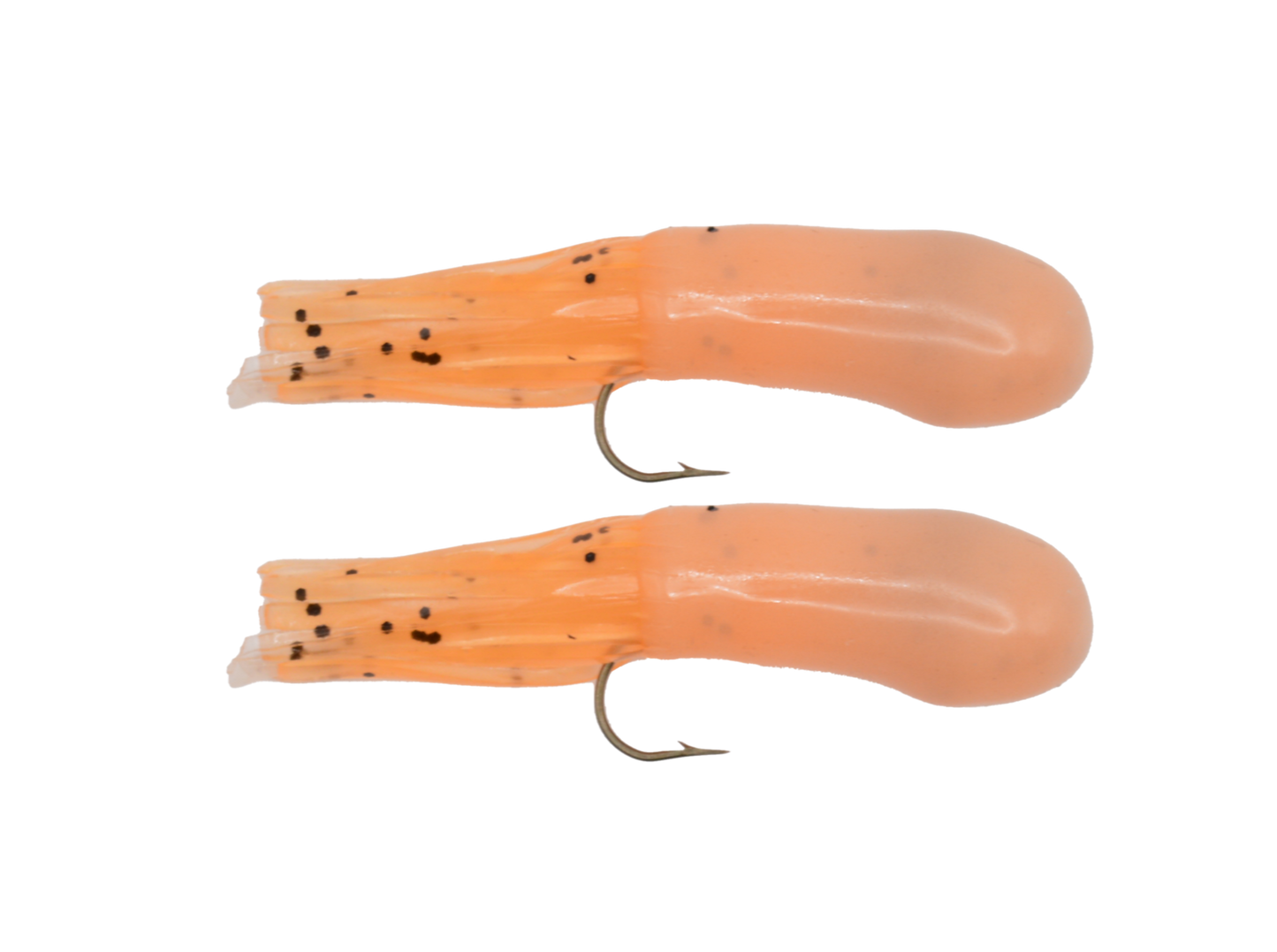 Two Tube Jigs per package - 1/4 oz - Orange Glow