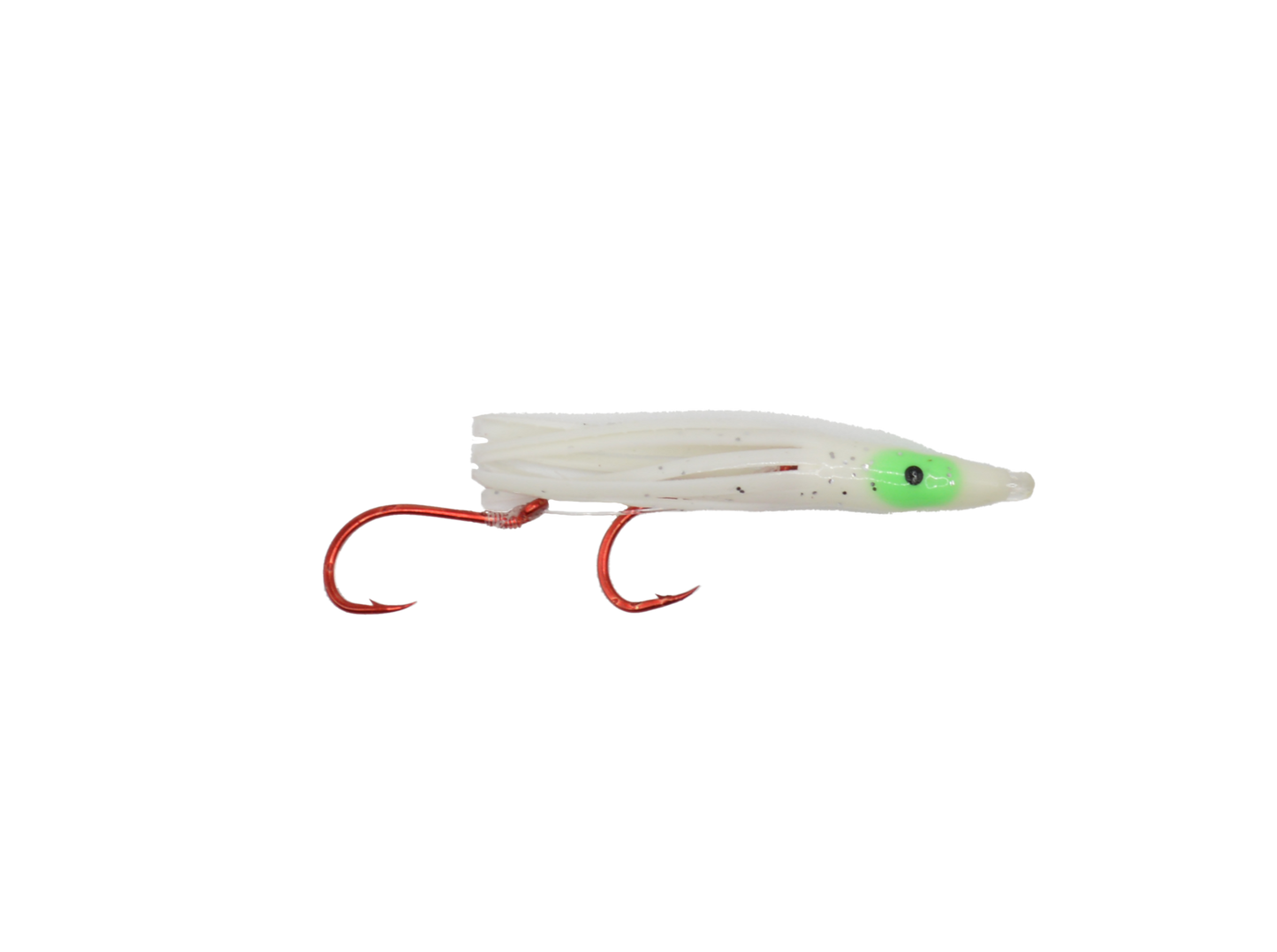 Squid - 2" - White Glow - Green Head