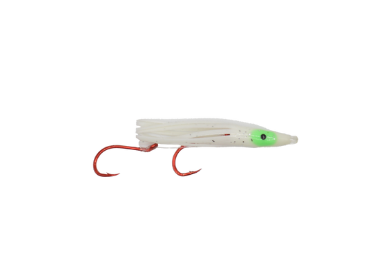 Squid - 2" - White Glow - Green Head