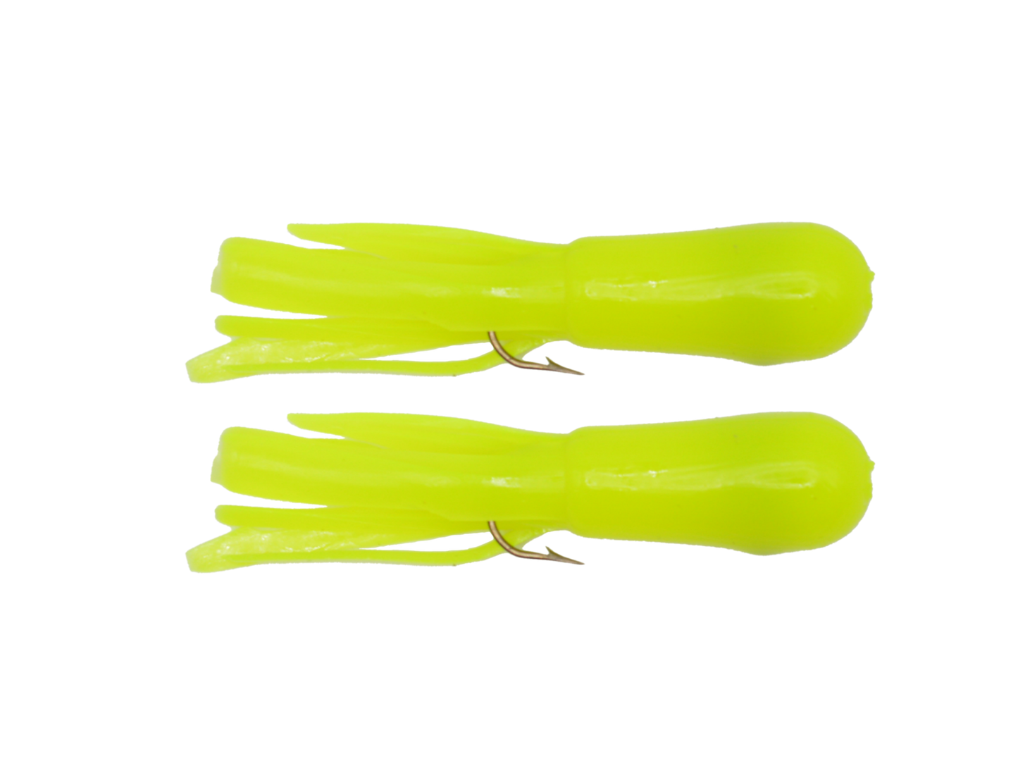 Two Tube Jigs per package - 1/8 oz - Chartreuse Glow