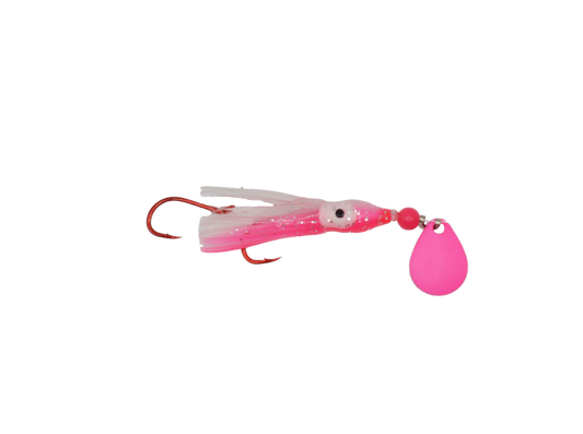 Micro Squid - 1.5" - Glow Pink with Pink Blade