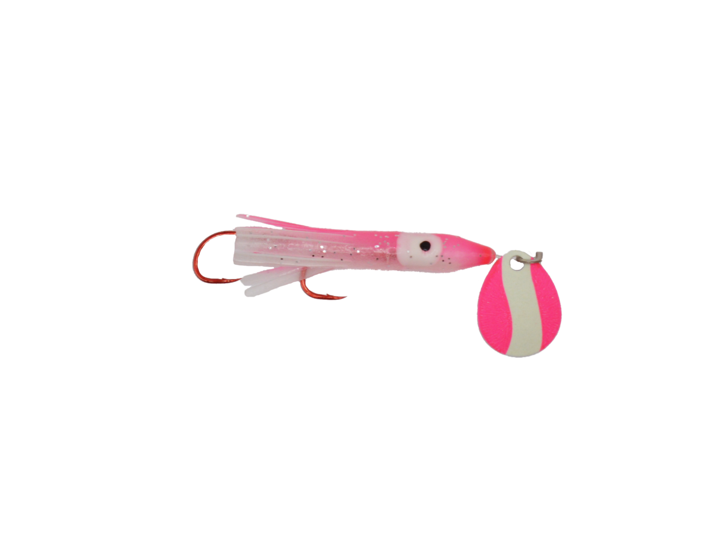 Micro Squid - 1.5" - Glow Pink with Glow Pink Blade