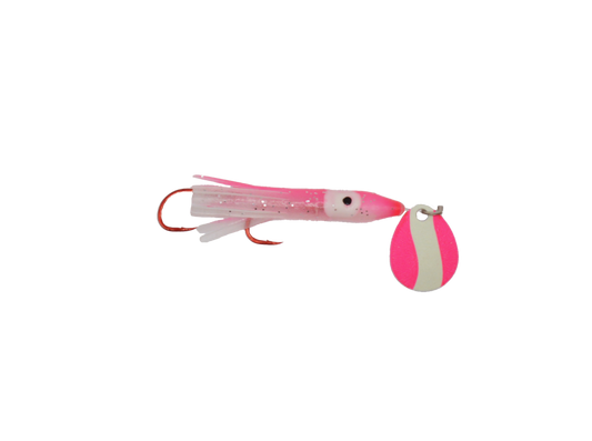 Micro Squid - 1.5" - Glow Pink with Glow Pink Blade