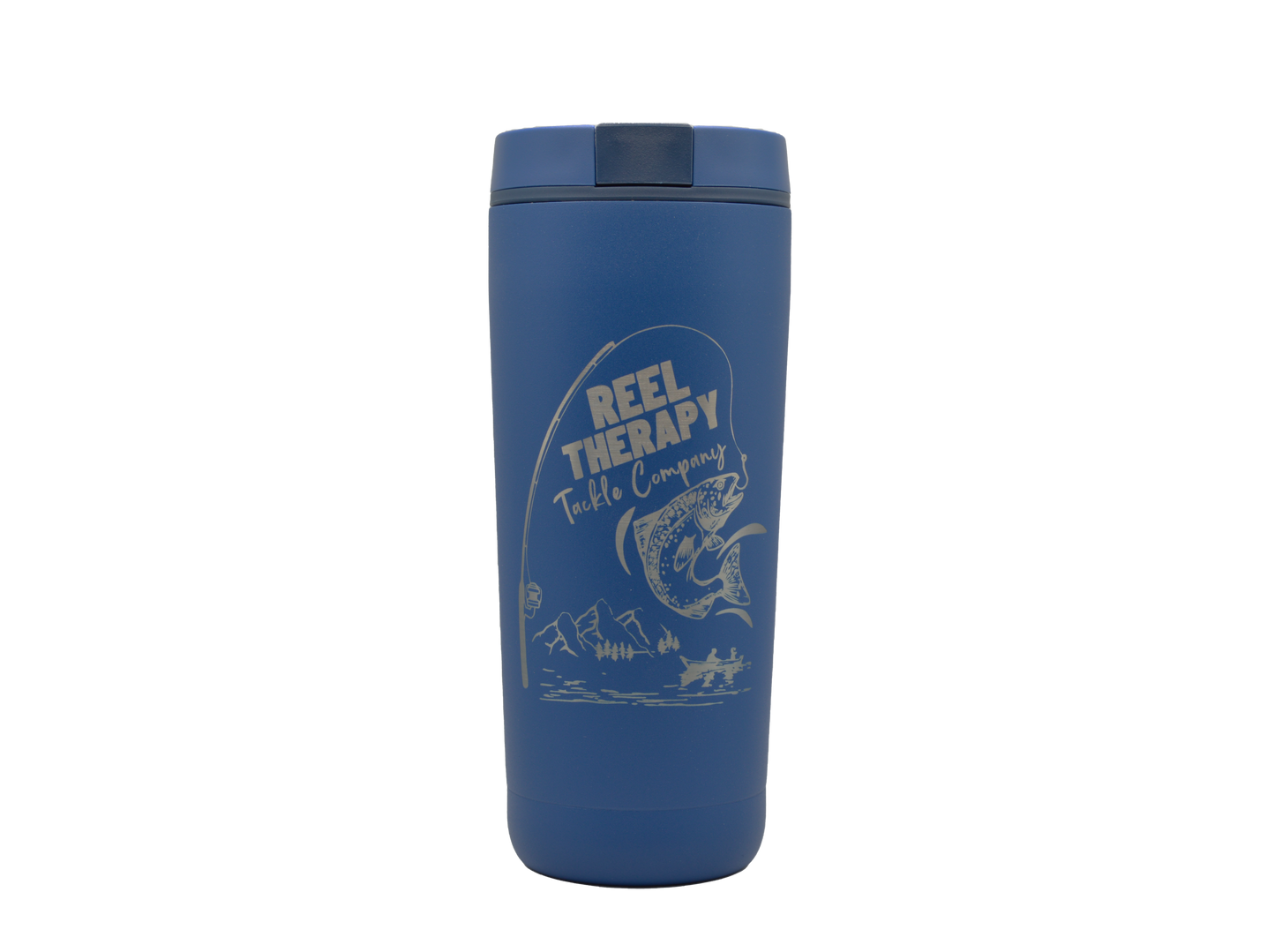 Reel Therapy Tackle Company Tumbler - Blue